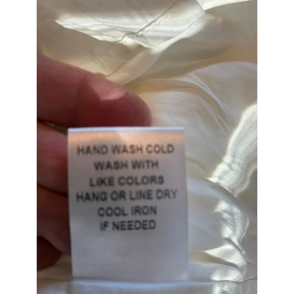 0207 NWT Size Medium Eyelet and lace baby doll swing dress. - Picture 9 of 11